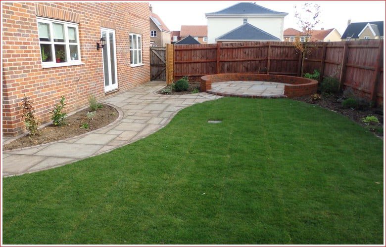 New patio in Yaxham