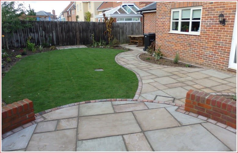 New patio in Yaxham