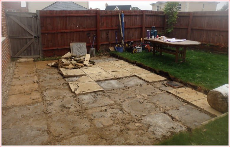 New patio in Yaxham