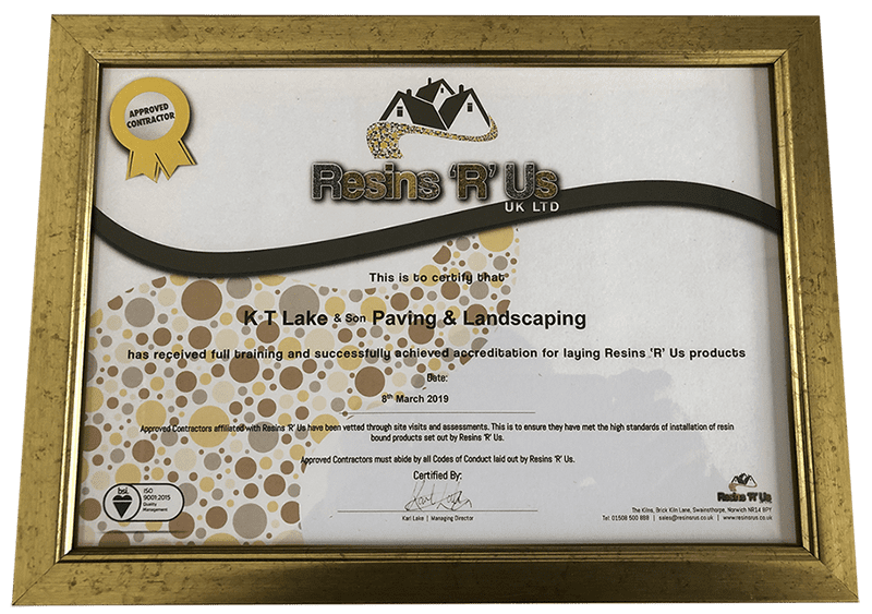 Resin r us certificate